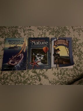 Beyond the horizon Abeka set of readers 4th & 5th grade homeschool nature salute